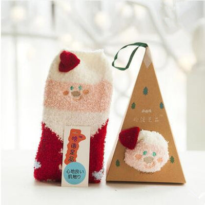 Calcetines Navideños de Mujer con Forro de Felpa - Image 20