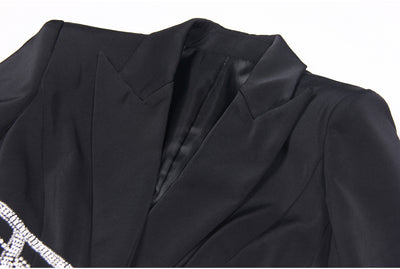 Blazer Ejecutivo para Mujer con Detalles de Diamantes y Efecto Reductor - Image 27