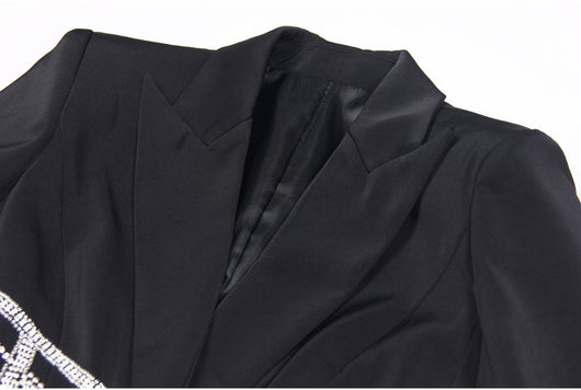 Blazer Ejecutivo para Mujer con Detalles de Diamantes y Efecto Reductor - Image 27