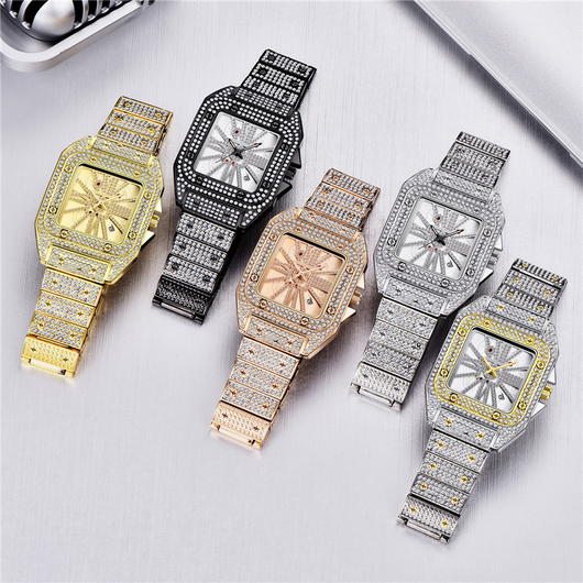 Reloj Hombre Hip Hop Diamantes Esfera Grande Cuarzo - Image 31