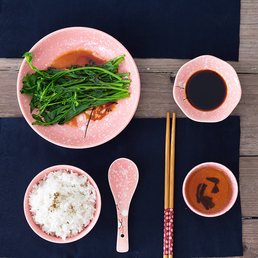 Juego de Comida Japonés 6 Piezas - Bowls de Arroz, Platos de Sabor y Palillos - Image 9