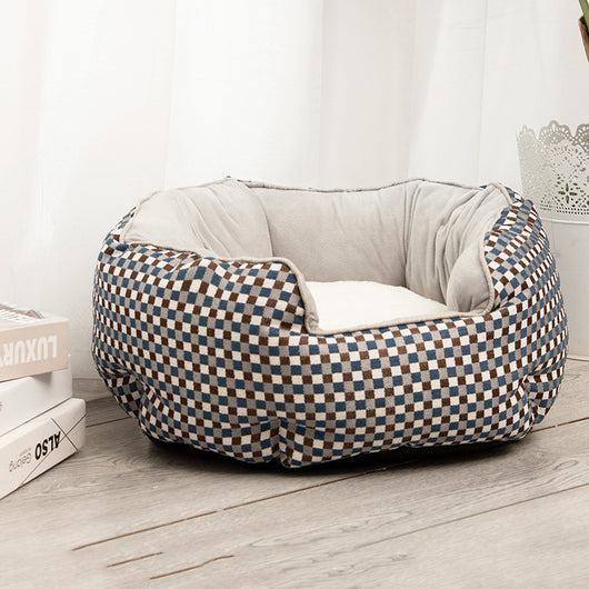 Cama Térmica Octagonal para Mascotas con Lana y Colchoneta Removible - Image 3