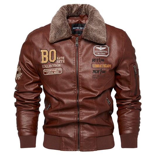 Chaqueta de Cuero Slim Fit para Hombre - Estilo Casual Moderno - Image 8