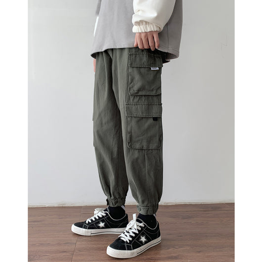 Pantalones Casuales Holgados Ulzzang para Hombre - Corte Recto Versátil - Image 5