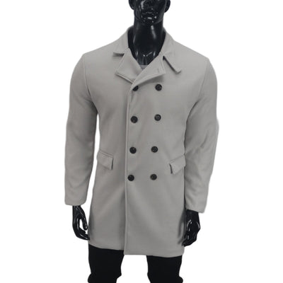 Abrigo de Lana Elegante para Hombre en Tallas Grandes - Image 6