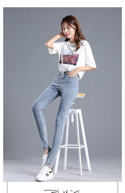 Jeans de Cintura Alta Ajustados para Mujer con Forro de Polar - Image 38