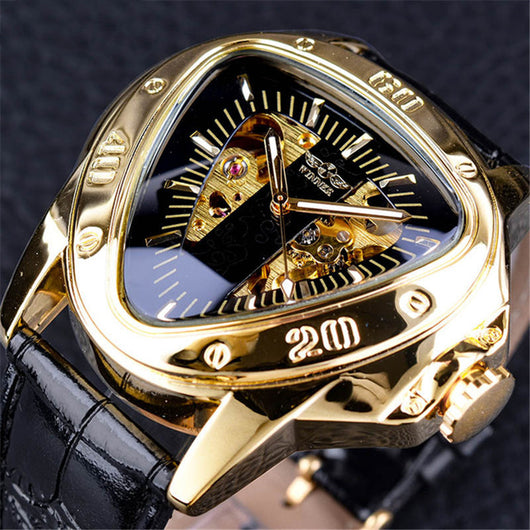 Reloj Mecánico Automático Hombre Diseño Triangular Hueco Esfera Grande - Image 6