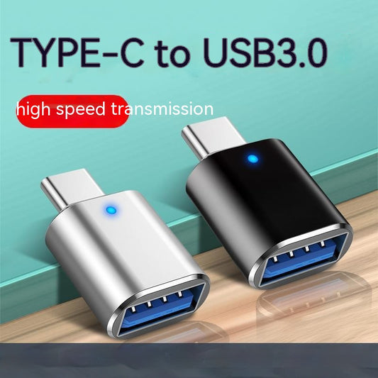 Adaptador USB-C a USB 3.0 OTG Multifunción con Indicador LED