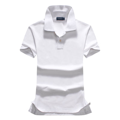Blusa Ejecutiva de Algodón Elástico con Cuello Solapa y Bordado