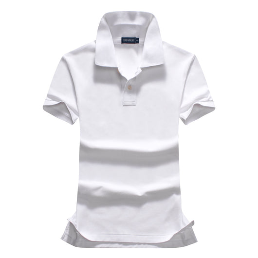 Blusa Ejecutiva de Algodón Elástico con Cuello Solapa y Bordado