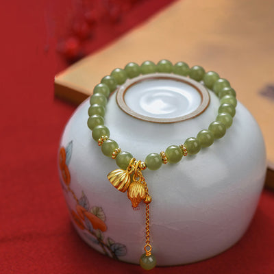 Pulsera de Jade Hotian con Aleación - Armonía y Elegancia - Image 4