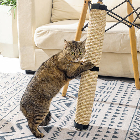 Rascador Portátil para Gatos con Juguete Interactivo