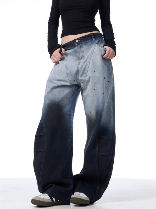 Pantalones Anchos Tie-Dye Degradado para Mujer - Image 17