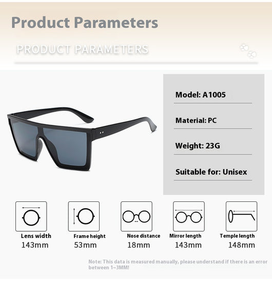Fashion one-piece large rim sunglasses with a transparent champagne frame and brown gradient lenses. - Image 17