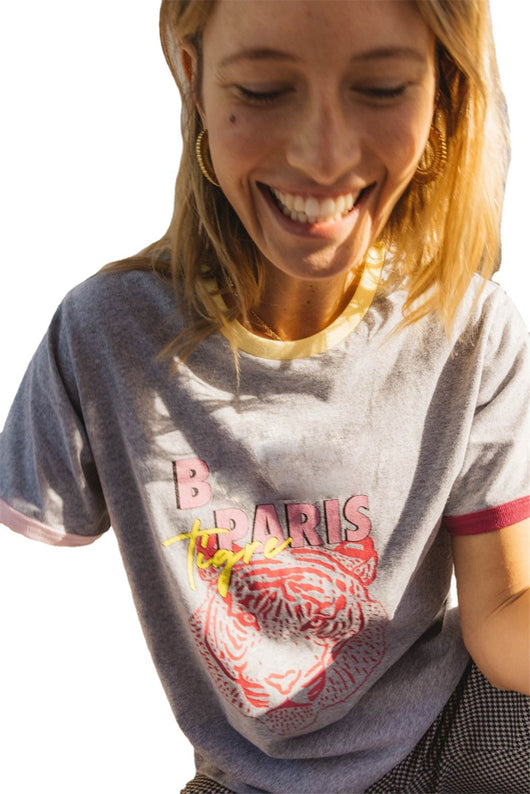Playera Cuello Redondo Estampado Tigre Versátil - Image 14