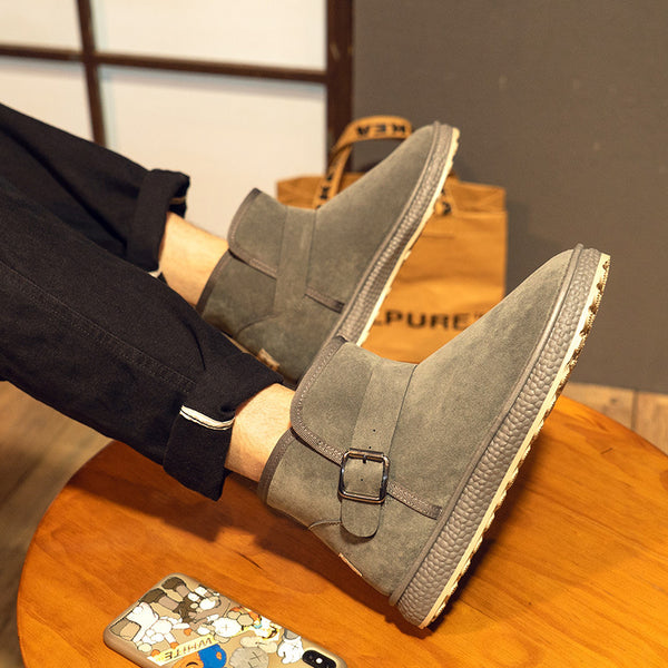 Botas de Nieve para Hombre con Forro de Piel y Suela Antideslizante