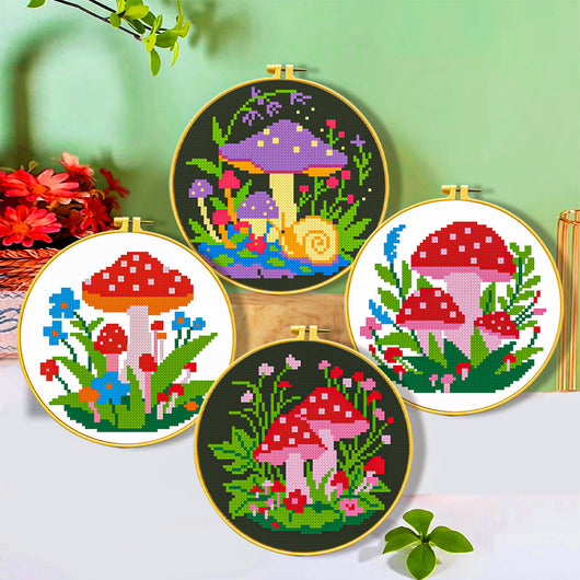 Kit DIY de Bordado de Hongos Hecho a Mano - Material Completo - Image 32