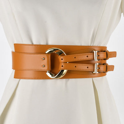 Conjunto Elegante de Suéter con Cinturón Decorativo de Cuero Irregular para Mujer - Image 20