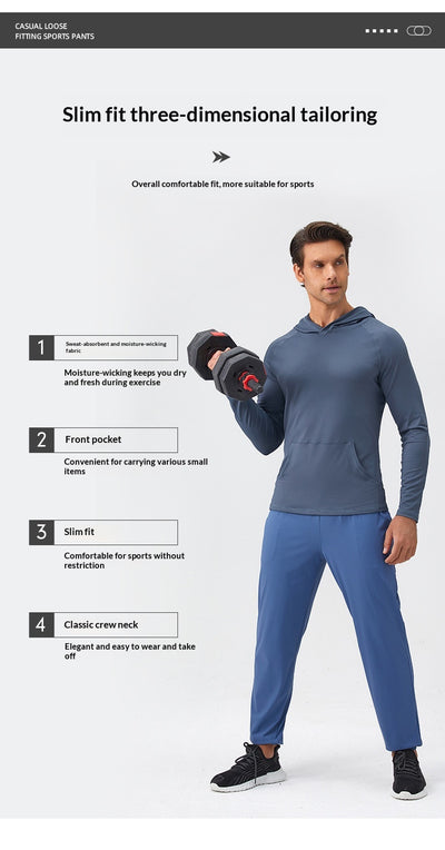 Sudadera con Capucha Deportiva Otoño-Invierno para Hombre | Transpirable y Secado Rápido - Image 12