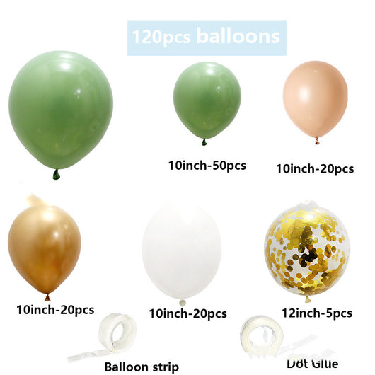 Set de Globos Verdes Aguacate con Formas Decorativas para Fiestas de Cumpleaños - Image 6