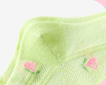 Calcetines Infantiles de Encaje Transpirables con Malla de Seda y Algodón - Image 10