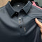 Polo de Seda Helada sin Costuras para Negocios Casuales