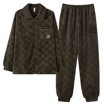 Pijama de Terciopelo Coral para Hombre - Image 9