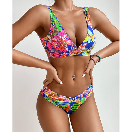 Traje de Baño Dividido con Estampado Sexy de Estilo Europeo y Americano - Image 24
