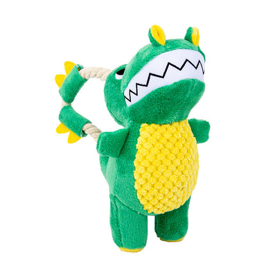 Juguete Masticable para Perros con Sonido - Dinosaurio Peluche Interactivo - Image 3