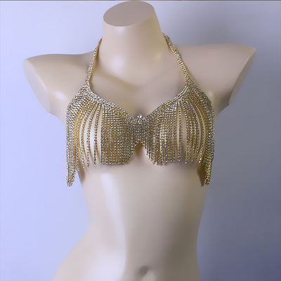 Cadena Corporal de Strass con Borlas para Fiesta y Noche - Image 2