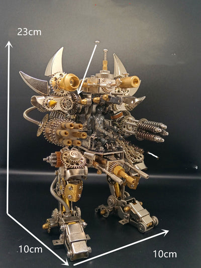 Tiranosaurio Rex Mecánico de Metal - Modelo de Ensamblaje Avanzado - Image 12