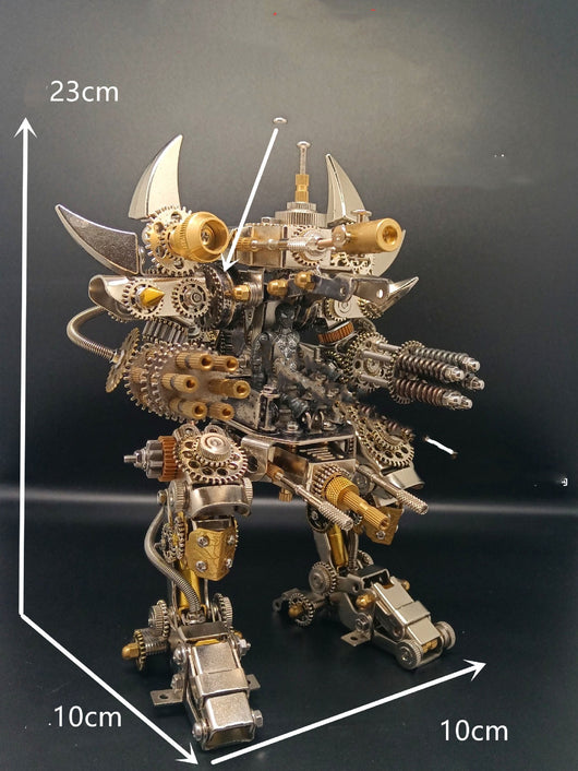 Tiranosaurio Rex Mecánico de Metal - Modelo de Ensamblaje Avanzado - Image 12