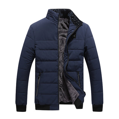 Chaqueta de Invierno para Hombre Estilo Coreano con Forro de Felpa - Image 4