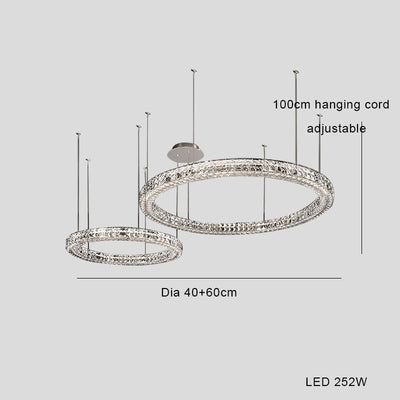 Lámpara de Araña LED Cristal Lujo Moderno Minimalista - Image 11