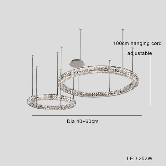 Lámpara de Araña LED Cristal Lujo Moderno Minimalista - Image 11