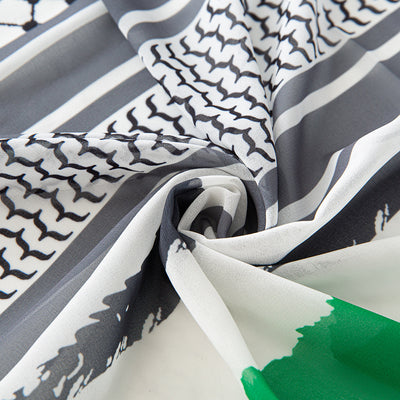Pañuelo Chiffon Estampado Bandera - Moda Árabe Dubai - Image 12