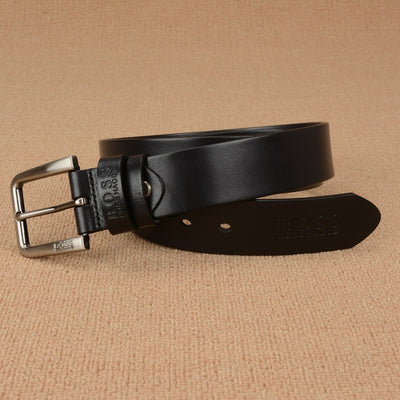 Cinturón de Cuero Genuino para Hombre con Hebilla de Pasador - Image 10
