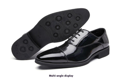 Zapatos Oxford de Cuero Charol con Punta Fina - Calzado Ejecutivo para Hombre - Image 20