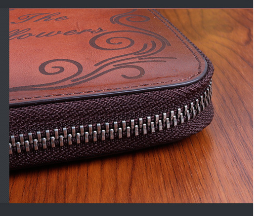 Cartera de Mano Clutch en Cuero Vacuno Genuino Acabado Artesanal - Image 8