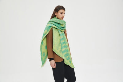 Bufanda Circular Térmica para Mujer - Cuello Cálido Otoño Invierno con Diseño Jacquard - Image 14