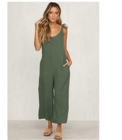 Jumpsuit Ancho de Lino para Dama - Diseño Fresco para Verano - Image 7