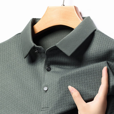 Camiseta Jacquard Manga Larga Otoño para Hombre Joven y Adulto - Image 5