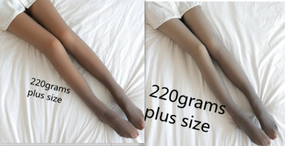 Leggings Térmicos Translúcidos Talla Grande con Forro Polar para Invierno - Image 25
