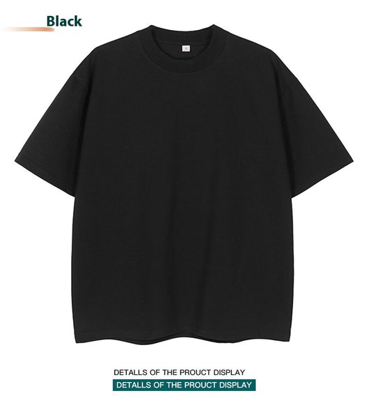Moss green short-sleeve cotton t-shirt with a crew neck and a relaxed, oversized fit. - Image 25