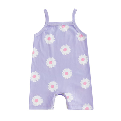 Enterizo Infantil Estampado Floral con Tirantes - Image 4