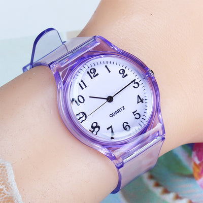 Reloj de Moda con Correa Transparente y Esfera de Color - Image 18