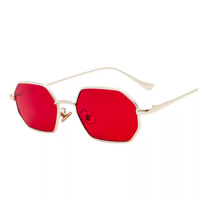 Gafas de Sol Retro Espejo Pequeñas con Lentes Negros - Image 3