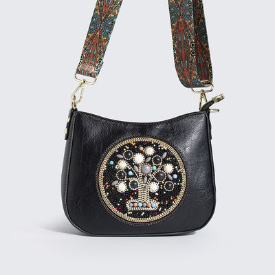 Bolsa Tote Étnica de Turquesa con Cuentas - Diseño Cruzado y Hombro - Image 13