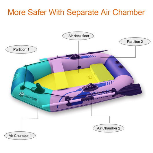 Bote Inflable con Fondo Rígido Reforzado y Motor - Kayak Versátil - Image 3