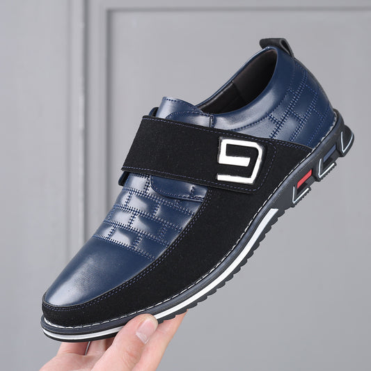 Zapatos de Cuero para Hombre con Cierre de Velcro y Bordado Casual - Image 2